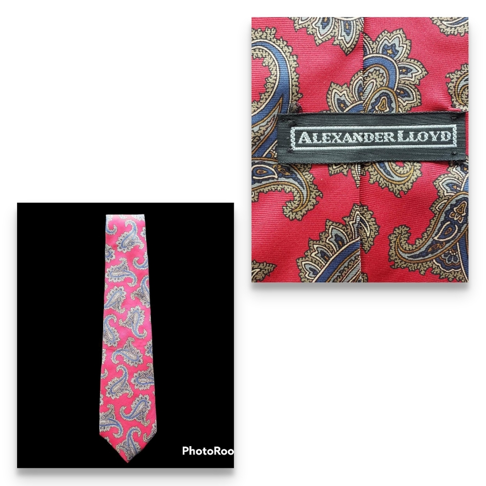 Alexander Lloyd Silk Tie, XL